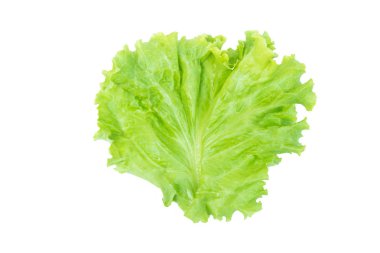 Salata yaprağı. Marul p kırpma ile beyaz arka plan üzerinde izole