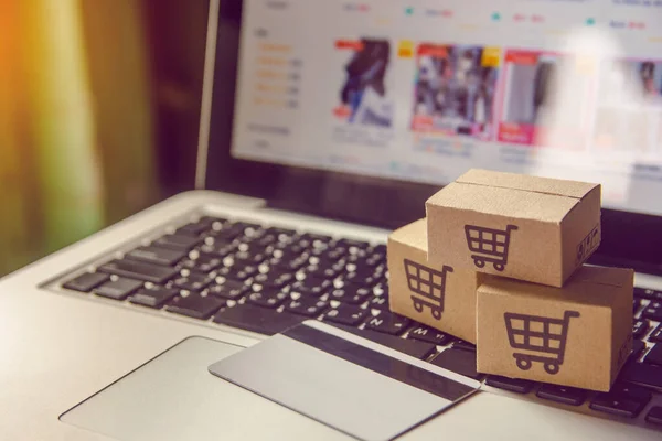 Conceito de compras online - Serviço de compras na web online. wi — Fotografia de Stock