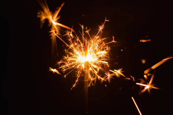 Sparkler background. Christmas and new year sparkler holiday bac — Stock Photo, Image