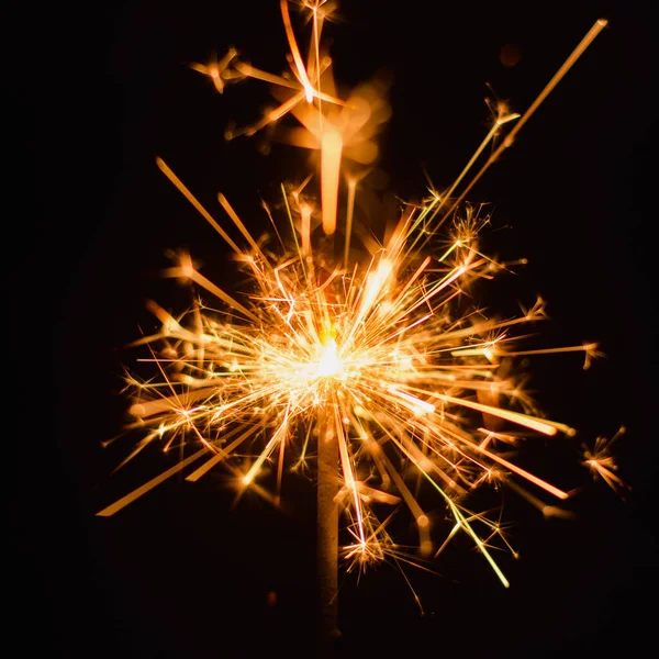 Sparkler background. Christmas and new year sparkler holiday bac — Stock Photo, Image