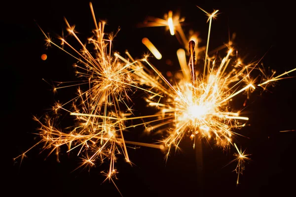 Sparkler background. Christmas and new year sparkler holiday bac — Stock Photo, Image