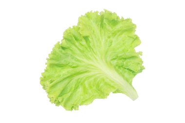 Salata yaprağı. Marul p kırpma ile beyaz arka plan üzerinde izole