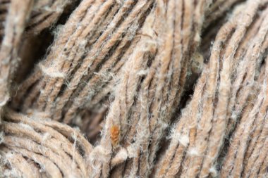 Eski kumaş liflerinin makro arkaplanı