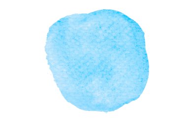 Suluboya gökyüzü mavi, açık mavi noktalar beyaz arka Grou 'da izole edilmiş