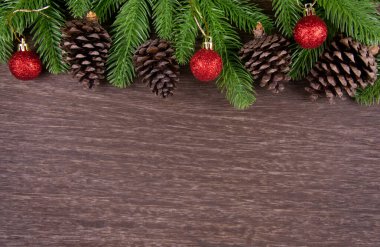 Noel süslemeleri köknar ağacı dalları, noel balosu 