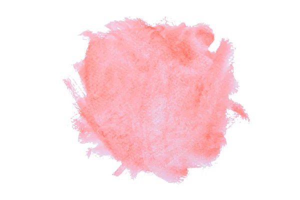 Acuarela roja textura dibujada a mano con pinceladas aisladas en — Foto de Stock