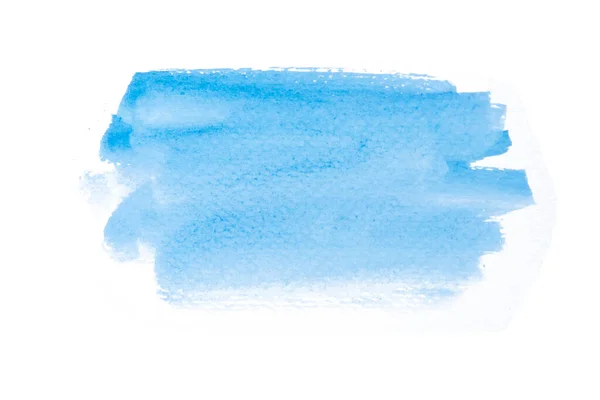 Bleu ciel, bleu clair aquarelle texture dessinée à la main avec brosse st — Photo