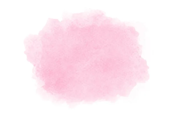 Aquarelle rose sur fond blanc — Photo