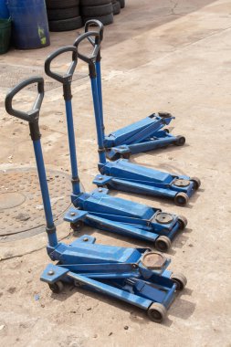 Mavi hidrolik zemin kriko 