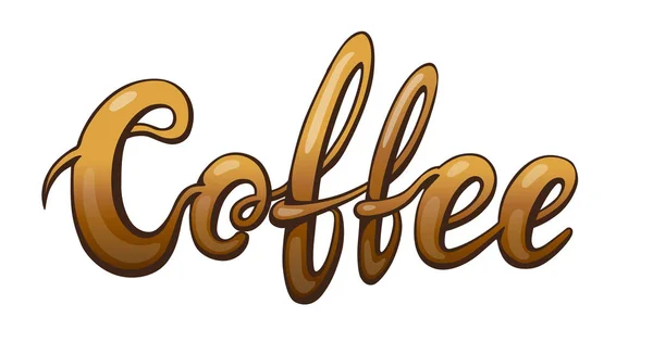 Coffee Bar Menu Handwritten Lettering Restaurant Cafe Menu Title Calligraphic — Stock Vector