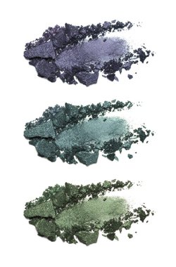 Beyaz arka plan üzerinde izole göz farı örnek kümesi