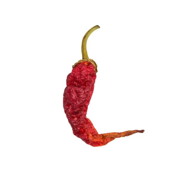 Сухой Перец Чили Изолирован Белом Сушеные Овощи — стоковое фото