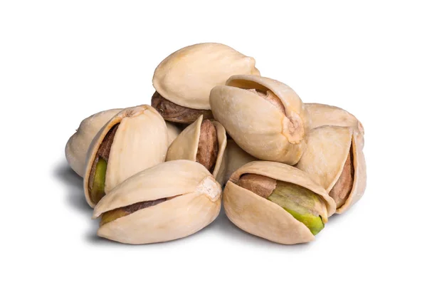 Group of pistachio isolated on white background — Stock Photo, Image