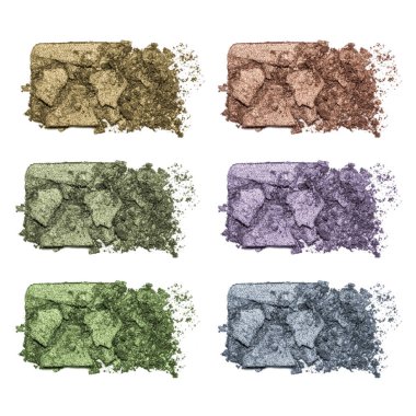 Beyaz arka plan üzerinde izole göz farı örnek kümesi