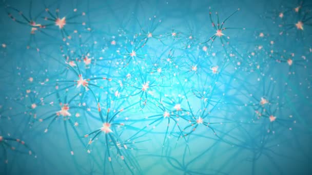 Nagy Futurisztikus Neuron Háttér Projektek Videojátékok Bemutatók Előzetesek Tökéletes — Stock videók