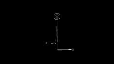  Teknolojik projeler ve videolar için yüksek teknoloji belirtme çizgisi ilmekledi. Mükemmel sunum, tanıtım videoları, römork ve daha fazlası için.