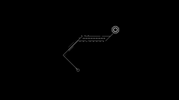 Chamada Tech Loop Para Projetos Vídeos Tecnológicos Perfeito Para Apresentações — Vídeo de Stock