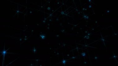 Nanoteknoloji yapısı, küpler ile soyut arka plan. Bu hareketli grafikler bilgisayar oyunları, sunumlar, teknoloji ve benzeri tasarımı için herhangi bir projede kullanmak için apt.