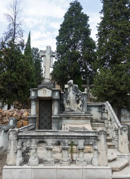 Cimitero storico di Montjuic a Barcellona — Foto Stock