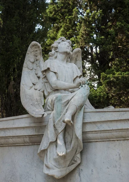 巴塞罗那蒙丘克历史公墓 — 图库照片