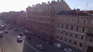 Saint-Petersburg, Rusya-28 Nisan 2018: Saint-Petersburg Caddesi'nde