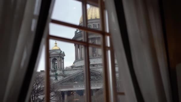 Исаакский собор в Санкт-Петербурге — стоковое видео