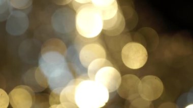 Altın bokeh bulanıklaştırır