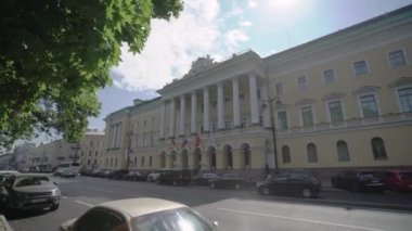 Saint-Petersburg, Rusya-2 Haziran 2018: Dört mevsim aslan Palace hotel dış