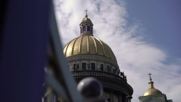 Catedral Isaacs en San Petersburgo — Vídeo de stock