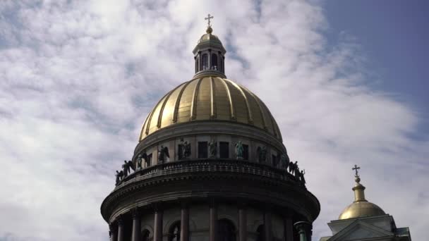 Catedral Isaacs en San Petersburgo — Vídeo de stock
