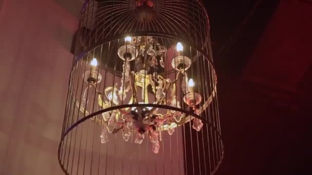 Luxury modern lamp — Stock Video