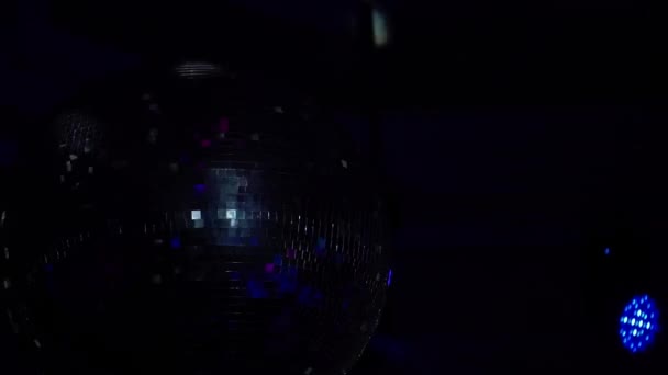 Discokugellicht — Stockvideo