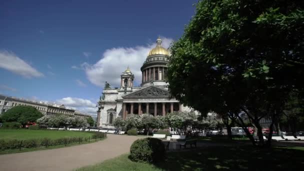 Saint-Petersburg Isaacs Cathedral — Stock Video