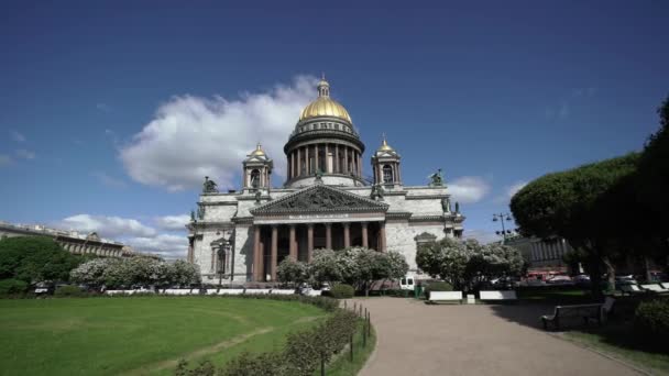 Saint-Petersburg Isaacs székesegyház — Stock videók