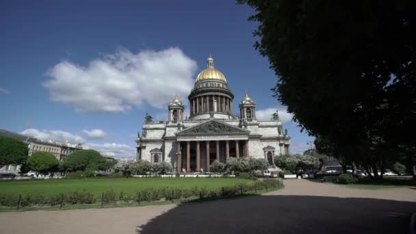 Catedrala din Sankt Petersburg Isaacs — Videoclip de stoc