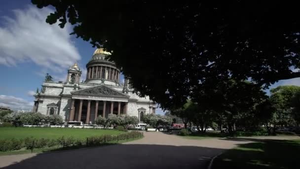 Saint-Petersburg Isaacs Cathedral — Stock Video