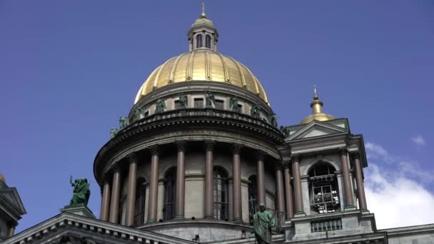 Saint-Petersburg Isaacs Cathedral — Stock Video