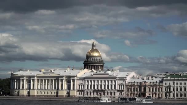 Catedral de San Petersburgo Isaacs — Vídeo de stock