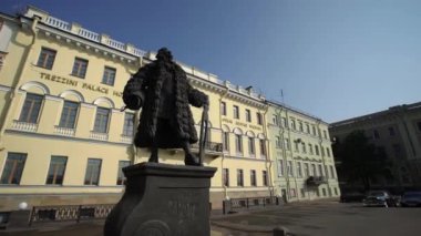 Saint-Petersburg, Rusya-28 Temmuz 2018: bir şehirde bina Trezzini palace otel