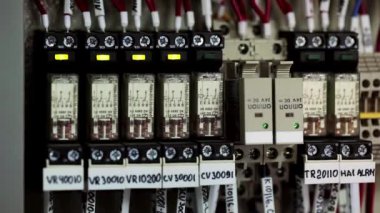 Soçi, Rusya - 22 Eylül 2012: Elektrik fabrika endüstriyel makine üzerinde