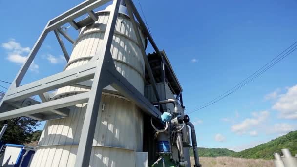 Mecanismo em máquinas industriais de fábrica — Vídeo de Stock