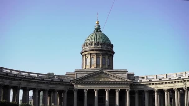 Catedral de Kazán en San Petersburgo, Rusia — Vídeo de stock