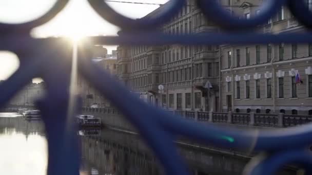 Morning in european city — Stock Video