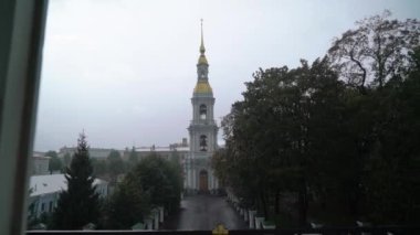 Çan Kulesi, Aziz Nikolaos deniz katedralde Saint Petersburg Rusya Barok Ortodoks Katedrali