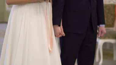 Düğün, yeni evliler. Gelin ve damat