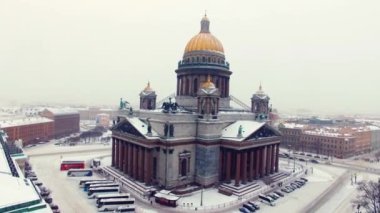 Saint-Petersburg hava atış Isaacs Katedrali