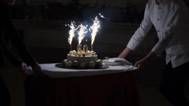 50 let výročí dort — Stock video