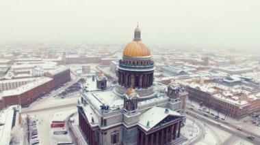 Saint-Petersburg hava atış Isaacs Katedrali