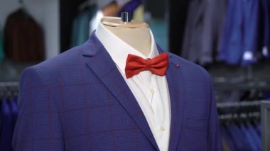 Lüks erkek moda elbise mankenin üzerinde görüntüleme