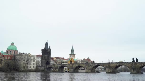 Most Karola w Pradze — Wideo stockowe